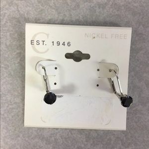 2/$8 NWT Black earrings
